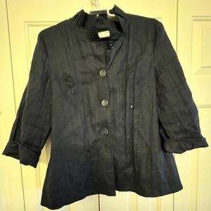 Coldwater Creek blue button up top size S